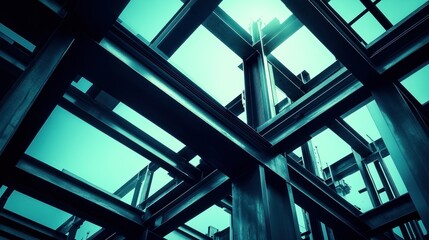 The steel framework construction provides an interesting architectural structure to view