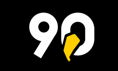 excavation number yellow logo simple modern unique