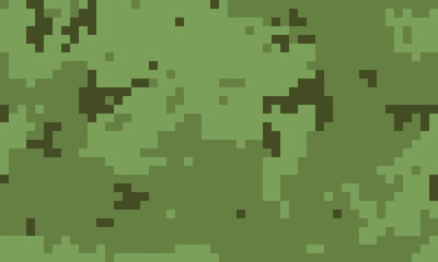Abstract pixelated camouflage pattern in muted greens.  Perfect for backgrounds, website design, or militarythemed projects.  Evokes a sense of concealment and mystery.