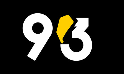 excavation number yellow logo simple modern unique