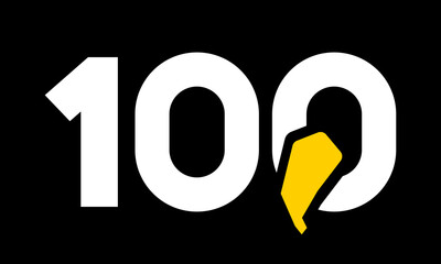 excavation number yellow logo simple modern unique