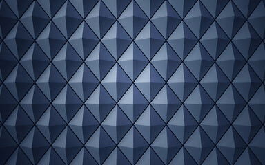 Geometric Pattern of Dark Triangles with 3D Texture - Abstract Design