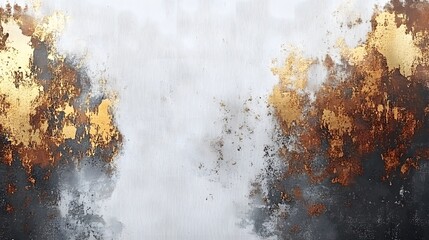 Abstract Gold Texture Art Painting Background