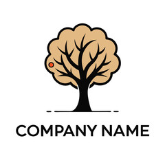 Obraz premium Simple tree logo design