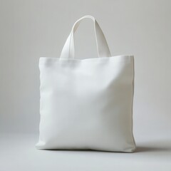 Minimalist white tote bag for daily use.