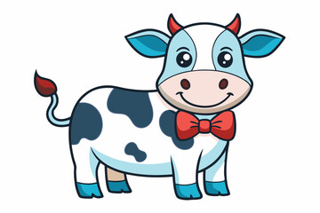 Fototapeta premium Adorable and colorful cute animal vector illustration perfect for children's books, nursery decor, educational materials, stickers, greeting cards, and cartoon-themed designs. Features charming animal