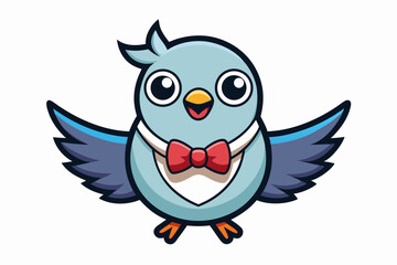 Adorable and colorful cute animal vector illustration perfect for children's books, nursery decor, educational materials, stickers, greeting cards, and cartoon-themed designs. Features charming animal