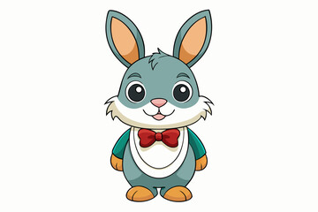 Adorable and colorful cute animal vector illustration perfect for children's books, nursery decor, educational materials, stickers, greeting cards, and cartoon-themed designs. Features charming animal