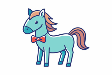 Adorable and colorful cute animal vector illustration perfect for children's books, nursery decor, educational materials, stickers, greeting cards, and cartoon-themed designs. Features charming animal