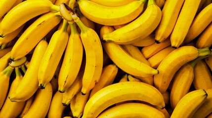 A bunch of yellow bananas sitting on top of each other
