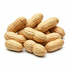 Close-up of a pile of whole peanuts.