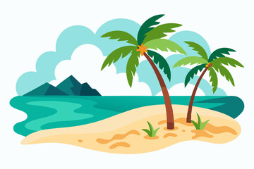 Beautiful and versatile nature vector illustration featuring elements like trees, mountains, leaves, rivers, and landscapes. Ideal for eco-friendly designs,