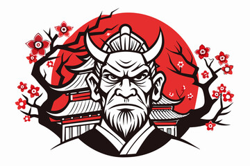 skull with a sword and blood