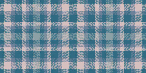 Subtle teal and blush pink plaid pattern. Perfect for textile design, website backgrounds, or crafting projects.  Evokes feelings of calm and sophistication.