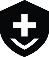 Obraz premium Healthcare Protection Shield Icon Graphic Design