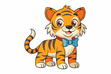 Adorable and colorful cute animal vector illustration perfect for children's books, nursery decor, educational materials, stickers, greeting cards, and cartoon-themed designs. Features charming animal