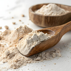 brown sugar in a wooden spoon