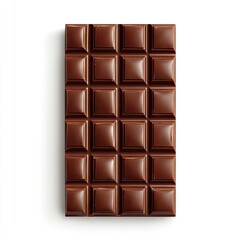 A rich, dark chocolate bar, divided into perfectly sized squares, ready to be broken and enjoyed
