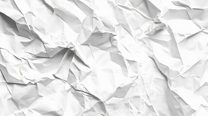 Obraz premium Crumpled White Paper Texture Background Design