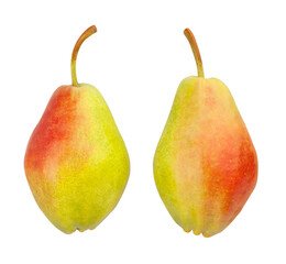 pear path isolated on white