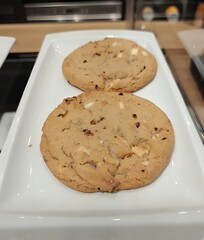 Organic chocolate chip cookies for breakfast.