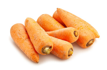 carrots path isolated on white