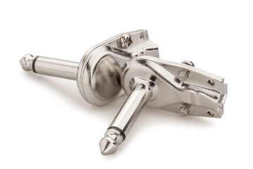 ts cable plug path isolated on white