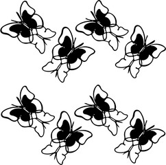 seamless pattern with butterflies