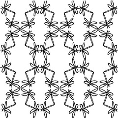 Minimal Dragonfly Vector Pattern – Black Line Art on Transparent Backgroun