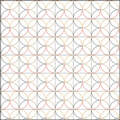 Seamless Geometric Circle Pattern Abstract Line Art Background