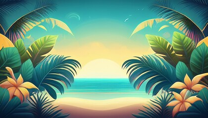 tropical beach background