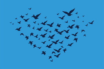 Obraz premium birds in flight