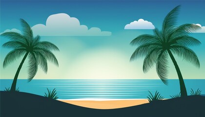 Fototapeta premium sunset on the beach