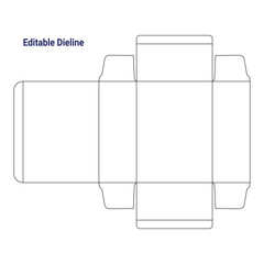 box dieline, packaging dieline, die-line design, die-line template
