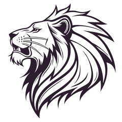 Tiger head Silhouette vector design