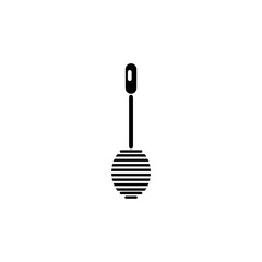 Toilet brush icon isolated on white background 