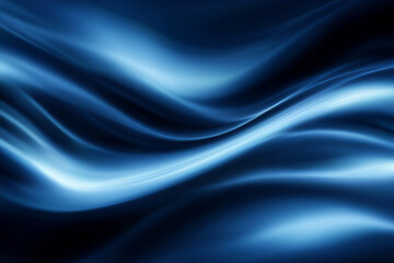 Abstract image showing flowing blue waves with light and dark shades