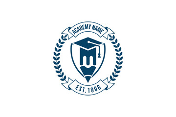 education logo. university and college school. learning logo	