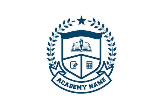 education logo. university and college school. learning logo	