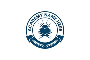 education logo. university and college school. learning logo	