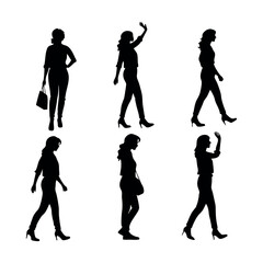 silhouettes of people