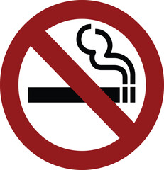 no smoking sign isolated vector