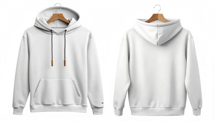 hoodie sweatshirt mockup on background removed PNG. AI GENERATED