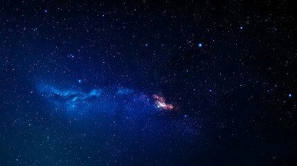 Fototapeta premium Vast Starry Night Sky With Nebula