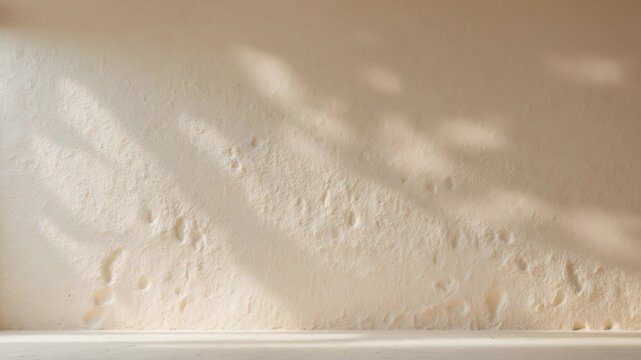 Textured background of rough grainy stone in warm white or beige