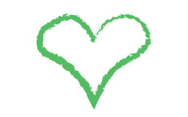 Minimal Love shape brush stock isolated on transparent background, heart PNG file