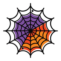 Halloween cobwebs isolated on white