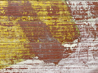 textura de pared persiana con propaganda y pintura desgarrada arrancada vieja roida abstracta...