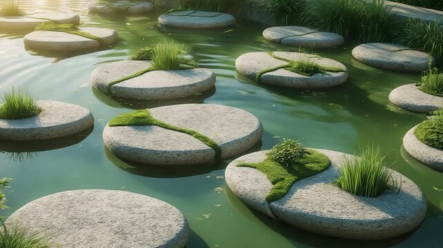 The ultimate approach in life is stones in water for ideas.