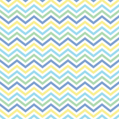 Colorful rainbow Zigzag chevron pattern, stripe pattern, small corners at variable angles between two parallel lines jagged and fairly regular, a decorative pattern used in fabrics.